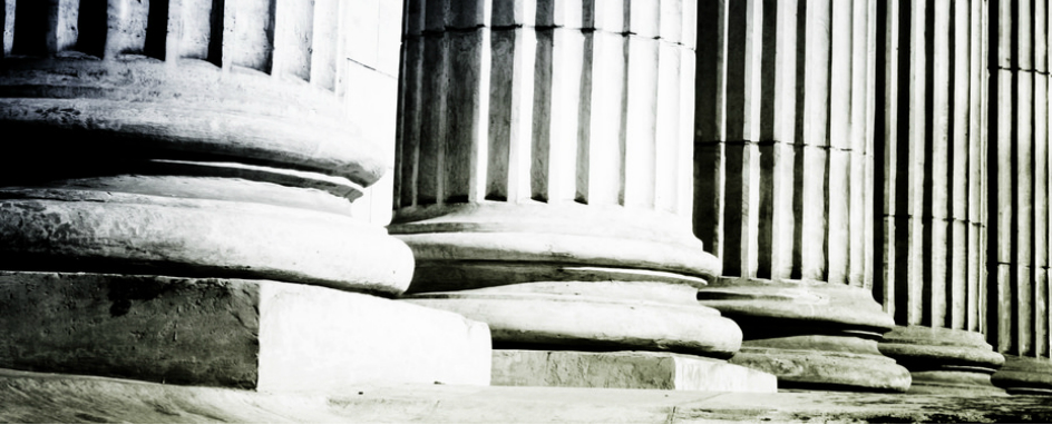 Courthouse pillars representing immigration law case studies