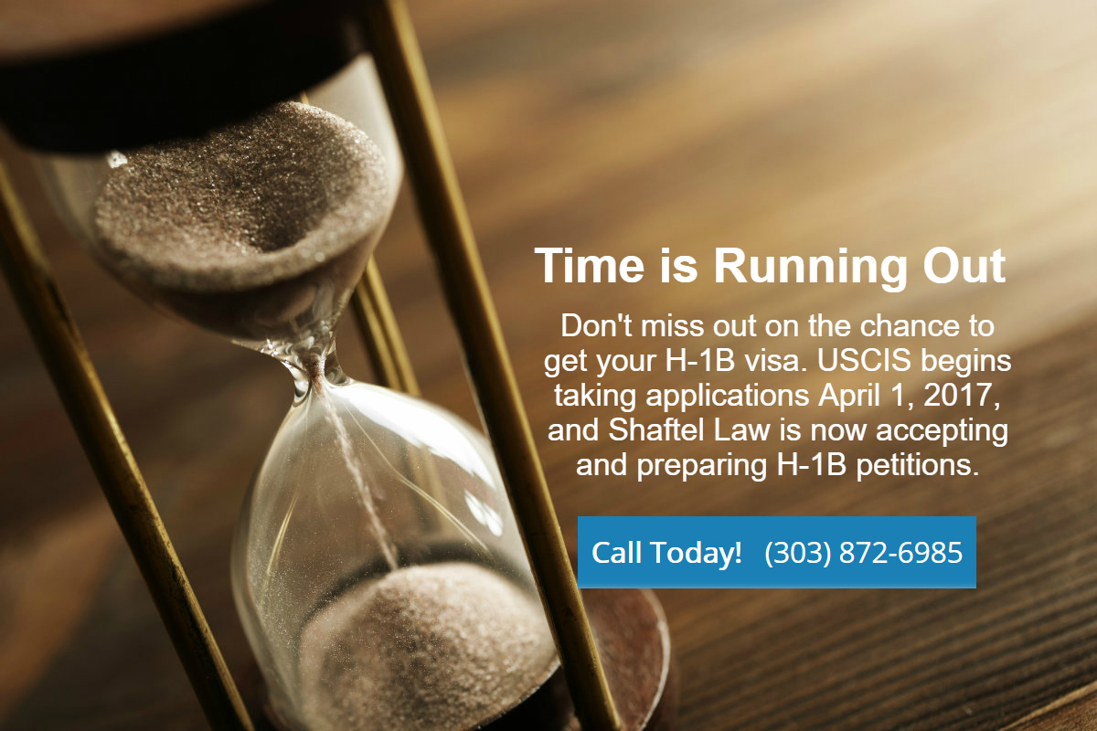 Hourglass representing H-1B visa application deadline