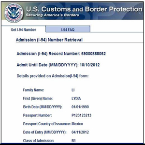 uscis i94 travel history